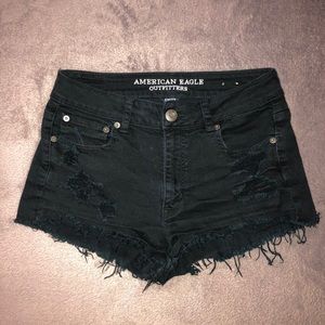 AEO Festival High-Rise Denim Shorts